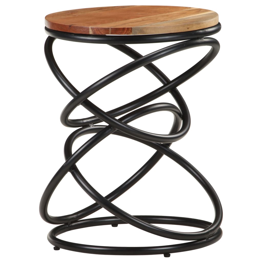 Tavolino da Salotto 40x40x52 cm in Legno Massello di Acacia | homemem39
