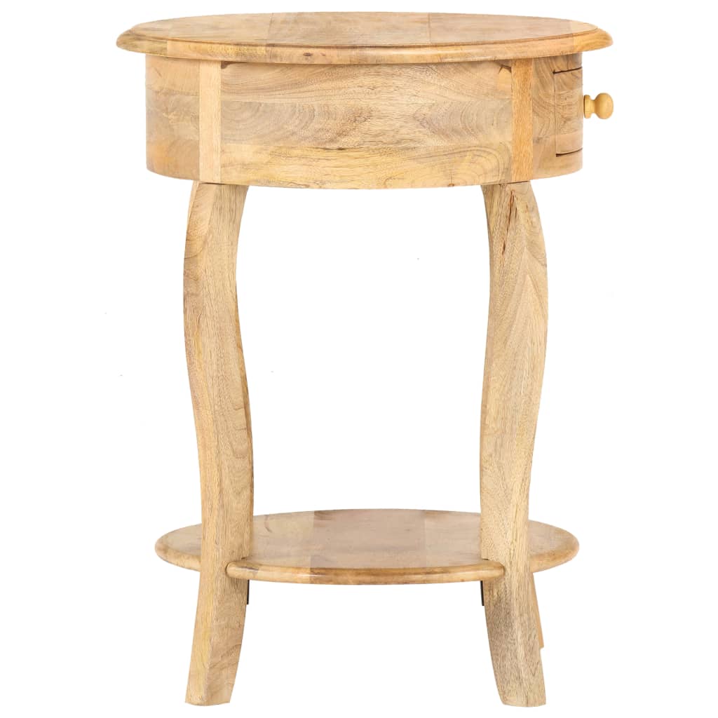 Tavolino da Salotto 37x37x61 cm in Legno Massello di Mango - homemem39