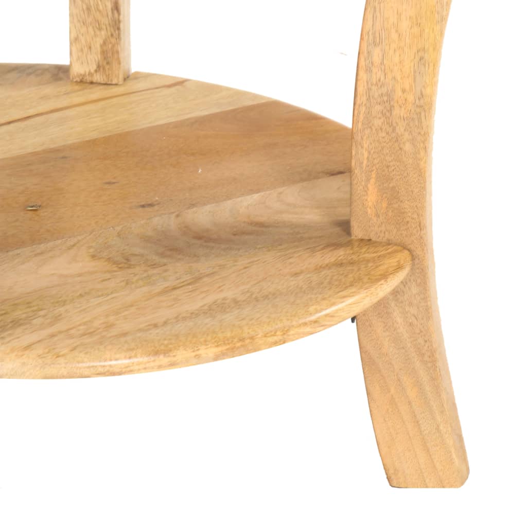 Tavolino da Salotto 37x37x61 cm in Legno Massello di Mango - homemem39