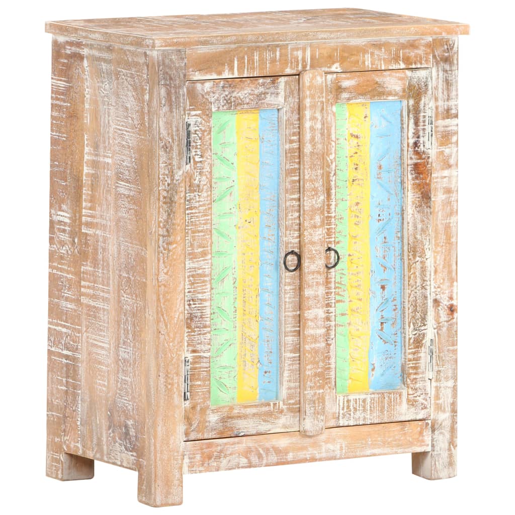 Credenza 61x35x76 cm in Legno Grezzo di Acacia - homemem39