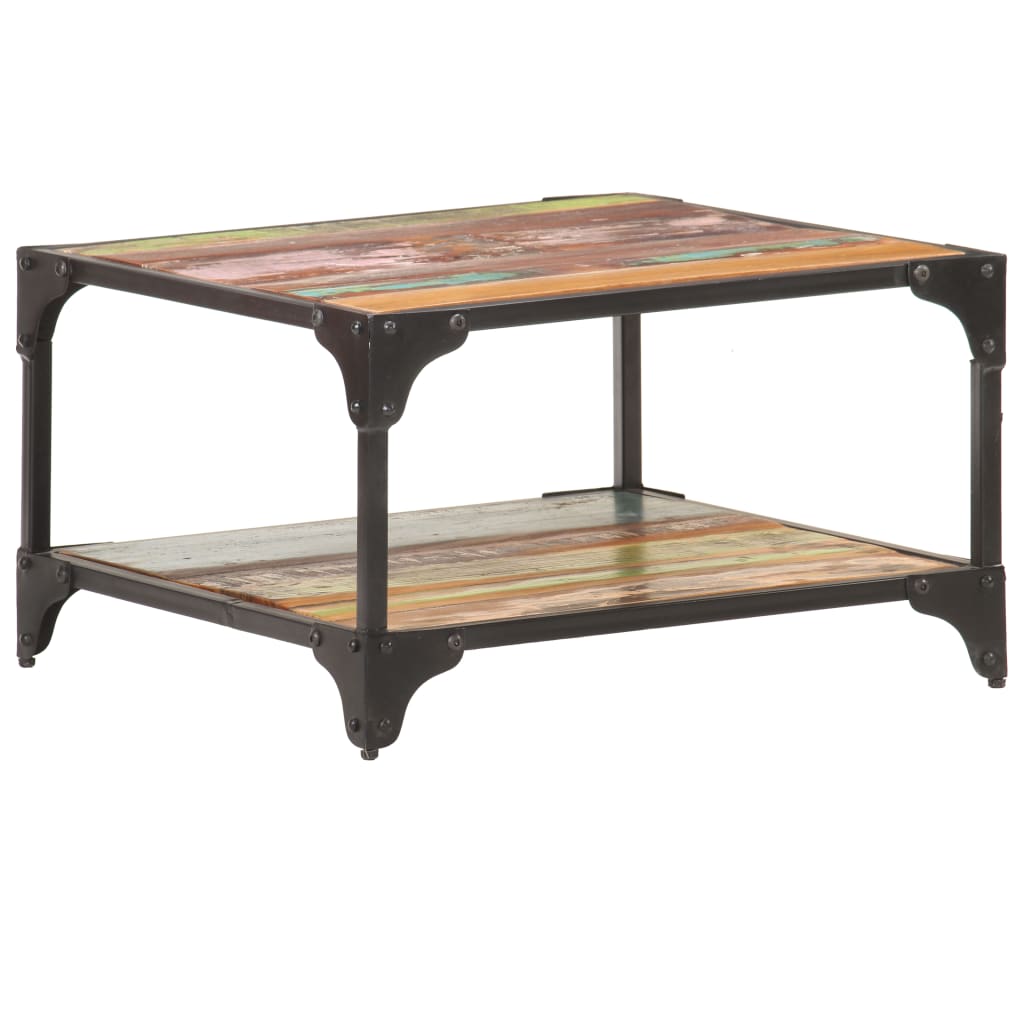 Tavolino da Salotto 60x60x35 cm in Legno Massello di Recupero | homemem39