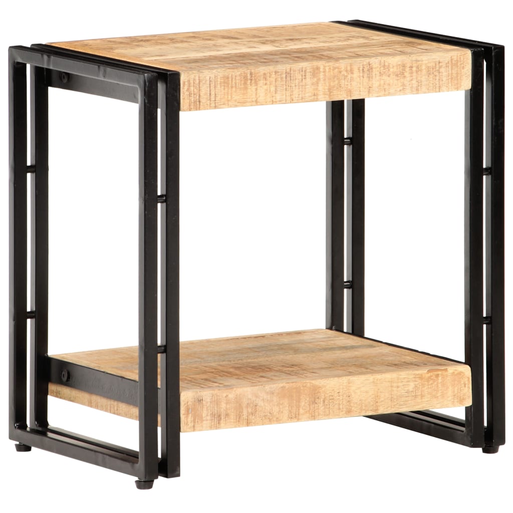 Tavolino 40x30x50 cm in Legno Massello di Mango Grezzo | homemem39