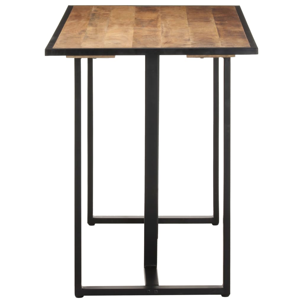 Tavolo da Pranzo 120 cm in Legno Massello di Mango Grezzo - homemem39