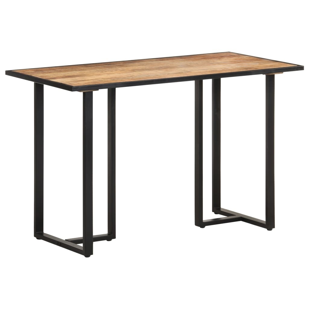 Tavolo da Pranzo 120 cm in Legno Massello di Mango Grezzo - homemem39