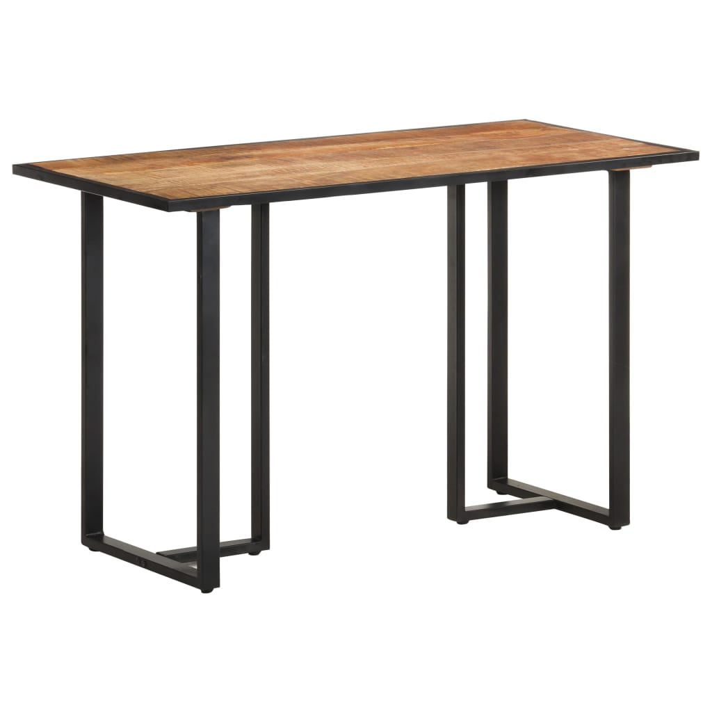 Tavolo da Pranzo 120 cm in Legno Massello di Mango Grezzo - homemem39