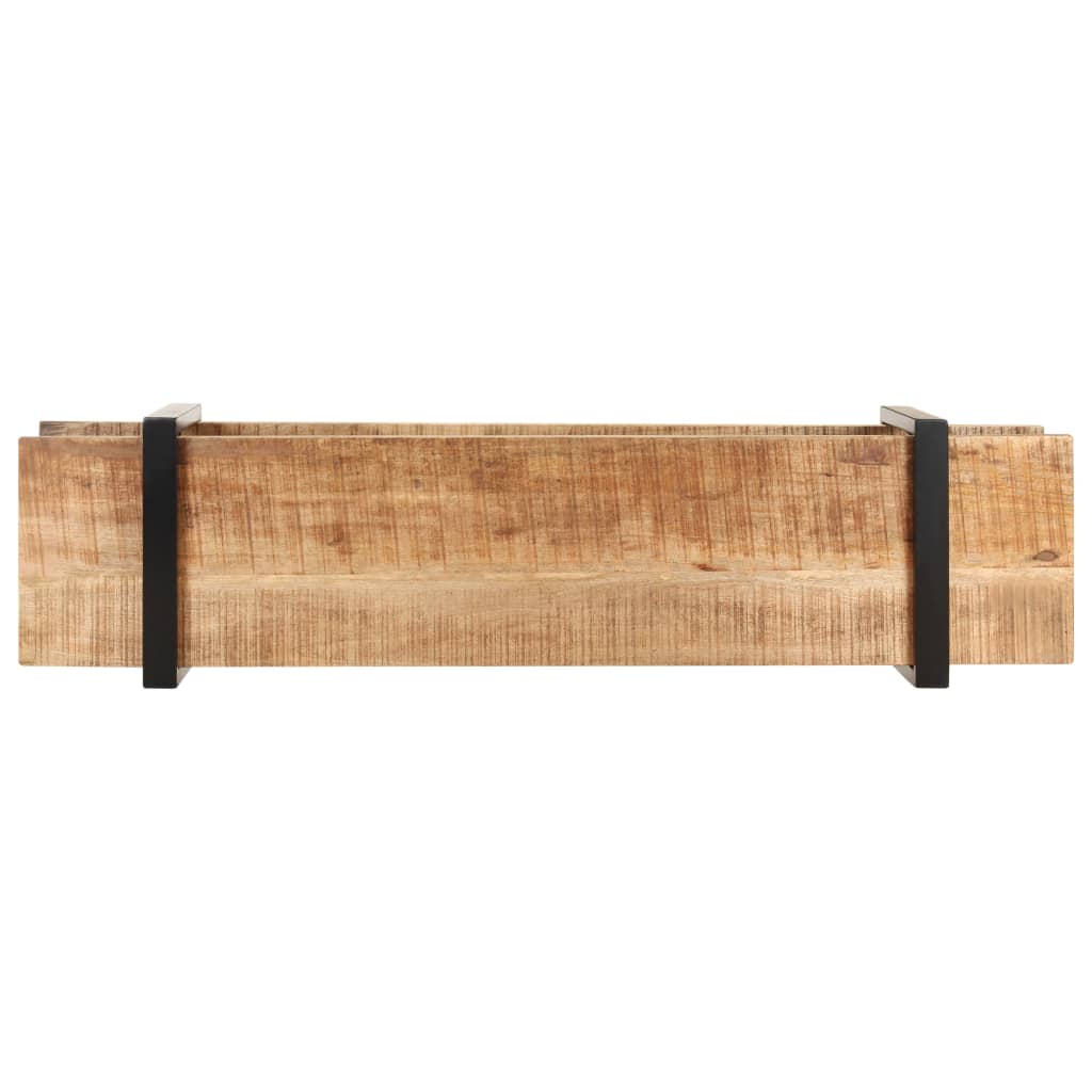 Mobile Porta TV 160x40x40 cm in Legno Massello di Mango Grezzo - homemem39