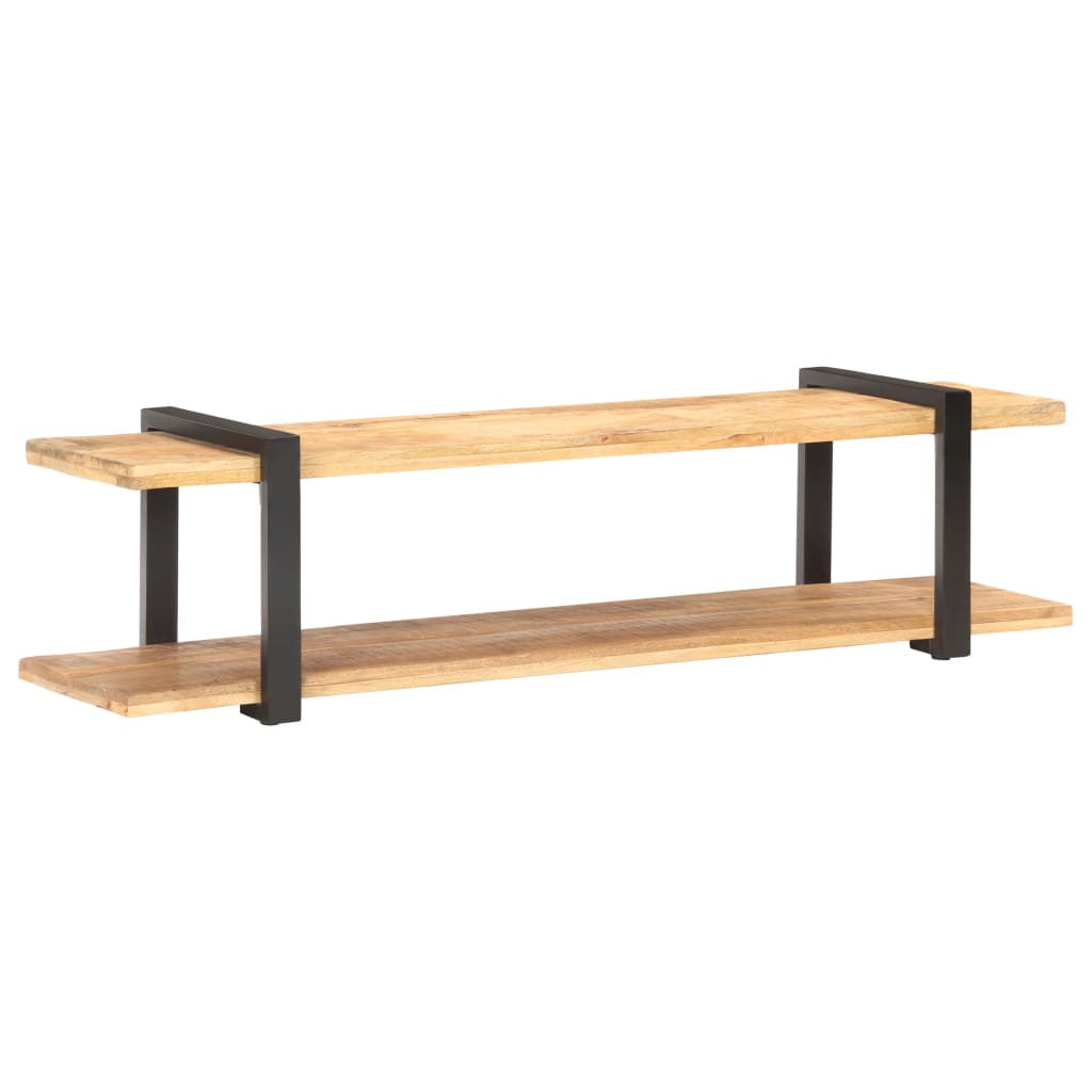 Mobile Porta TV 160x40x40 cm in Legno Massello di Mango Grezzo - homemem39