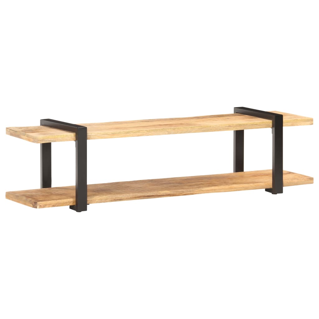 Mobile Porta TV 160x40x40 cm in Legno Massello di Mango Grezzo - homemem39
