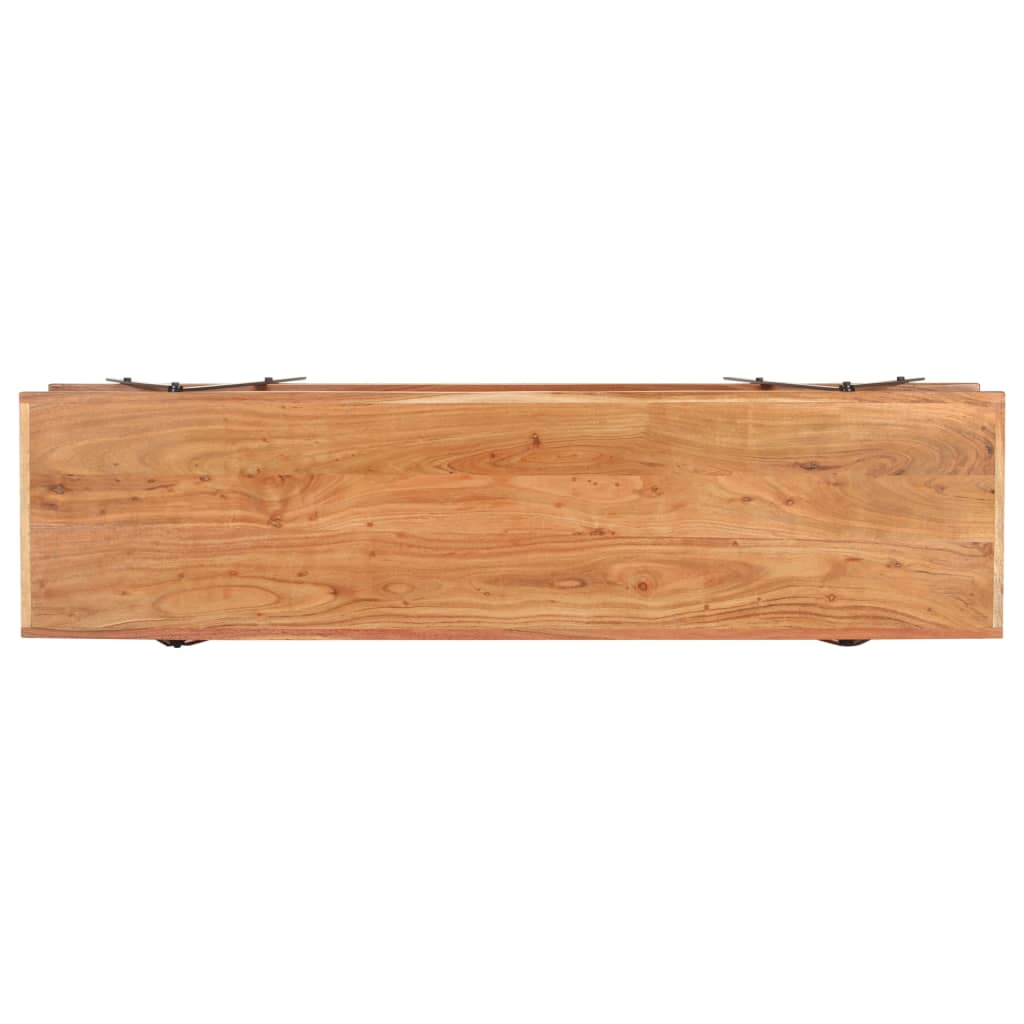 Mobile Porta TV 160x40x50 cm in Legno Massello di Acacia - homemem39