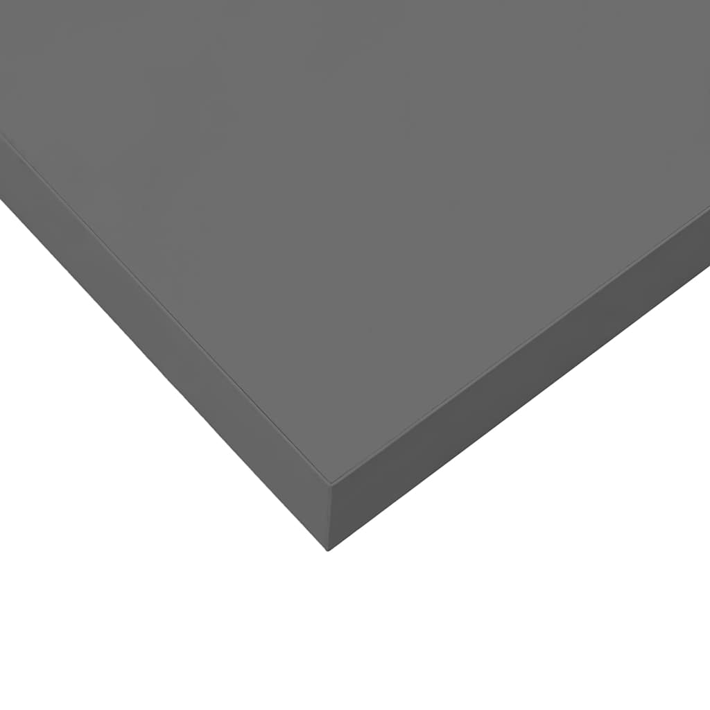 Scaffale a Parete Grigio Lucido 23x23,5x3,8 cm in MDF | homemem39