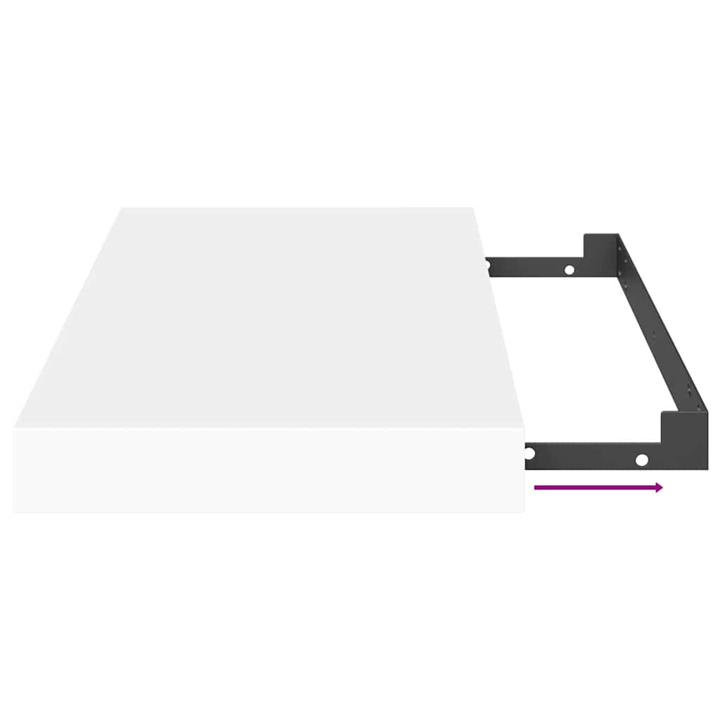 Scaffali a Parete 4 pz Bianchi 40x23,5x3,8 cm in MDF | homemem39