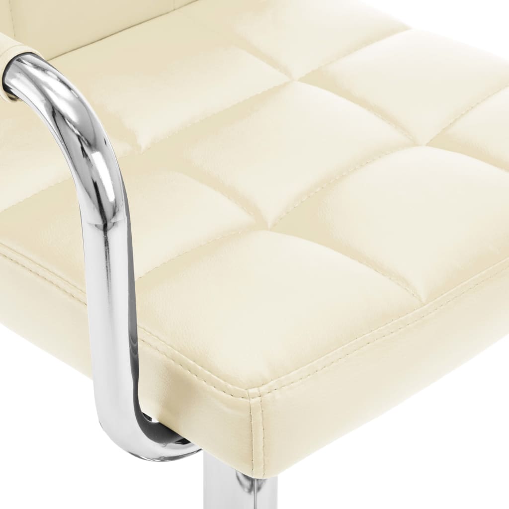 Sgabelli da Bar 2 pz Crema in Similpelle - homemem39