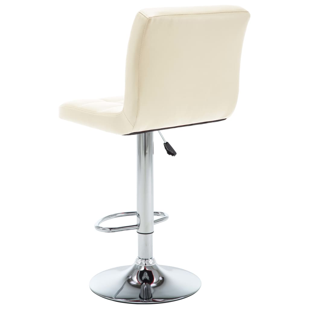 Sgabelli da Bar 2 pz Crema in Similpelle - homemem39