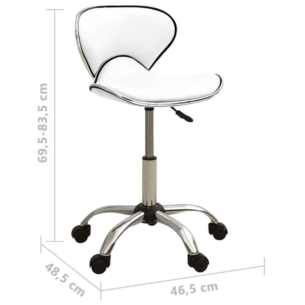 Sgabello da Salone Spa Bianco in Similpelle - homemem39