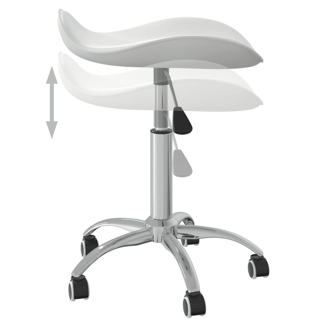 Sgabello da Salone Spa Bianco in Similpelle - homemem39