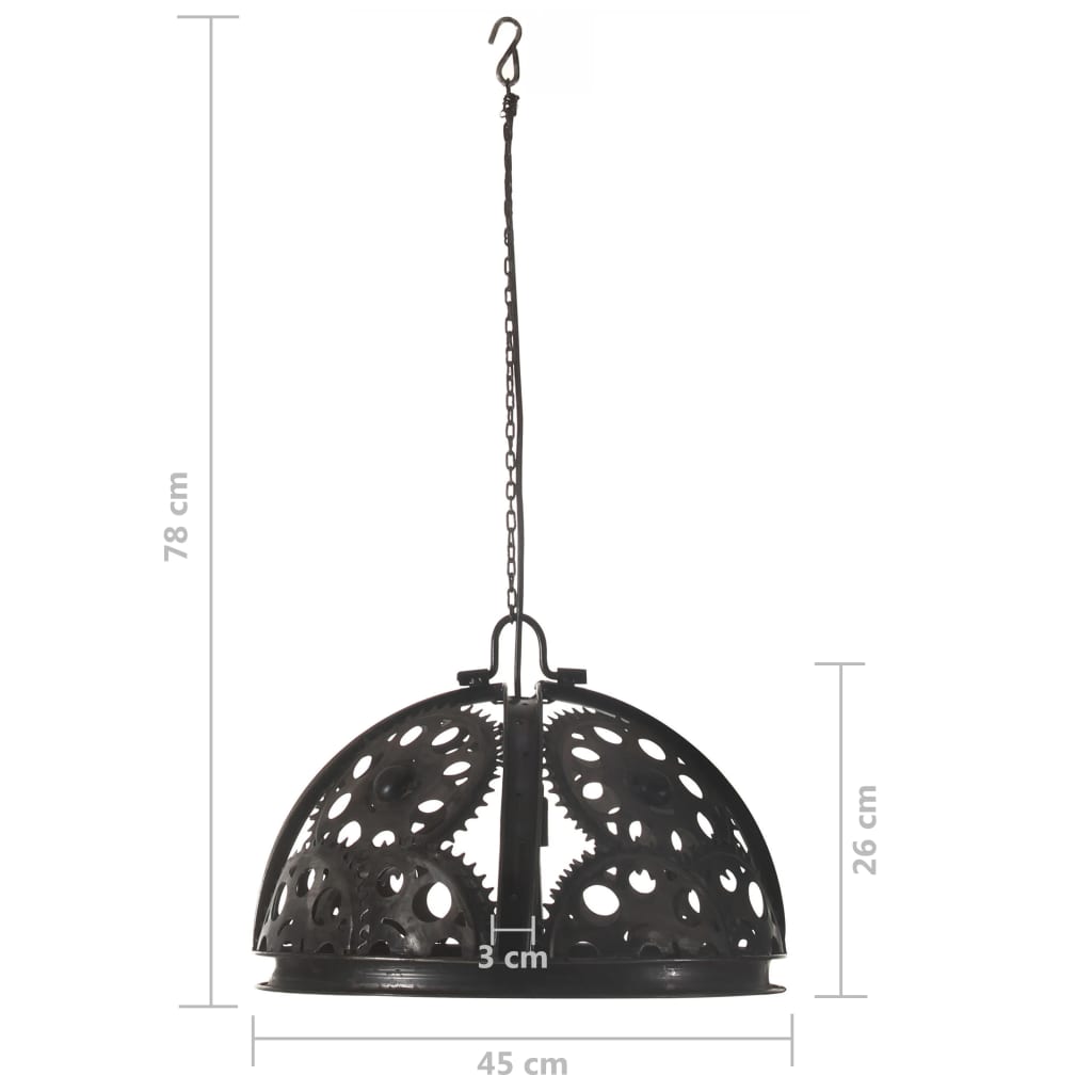Lampada Industriale da Soffitto Design Ruote 45 cm E27 | homemem39
