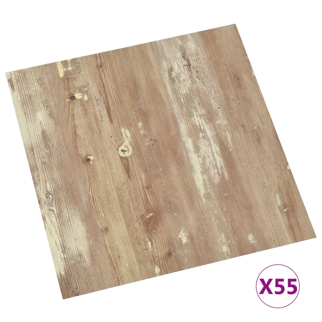 Listoni per Pavimenti Autoadesivi 55 pz in PVC 5,11 m² Marroni - homemem39