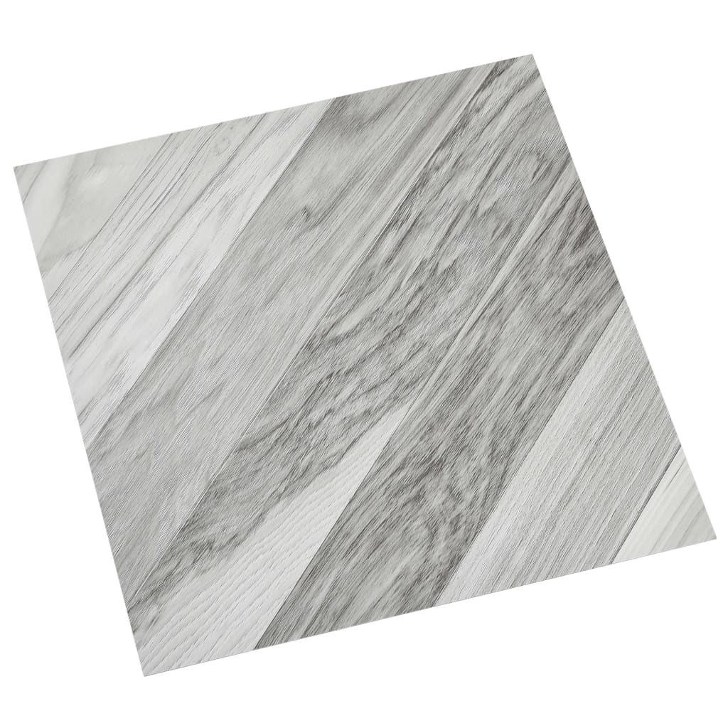 Listoni Pavimenti Autoadesivi 55 pz in PVC 5,11 m² Grigi Rigati - homemem39