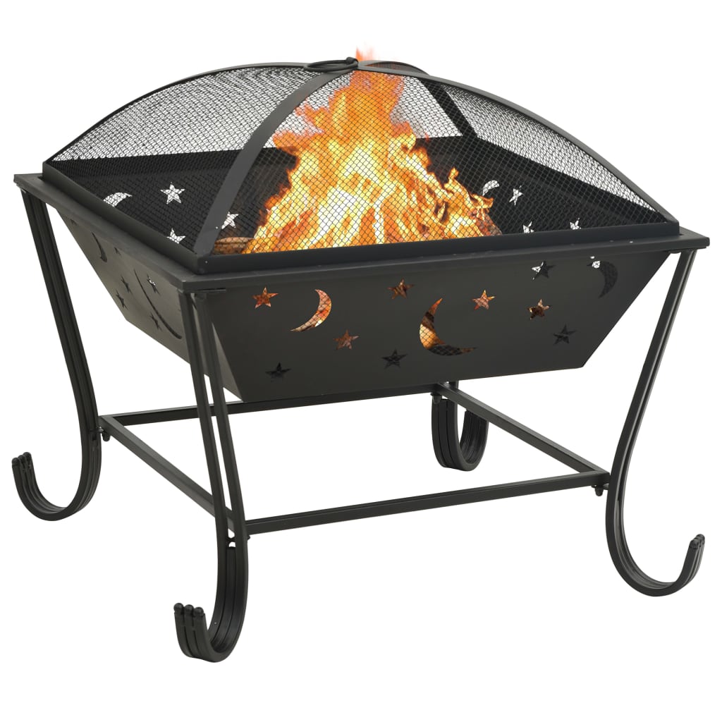 Braciere con Attizzatoio 62 cm XXL in Acciaio - homemem39