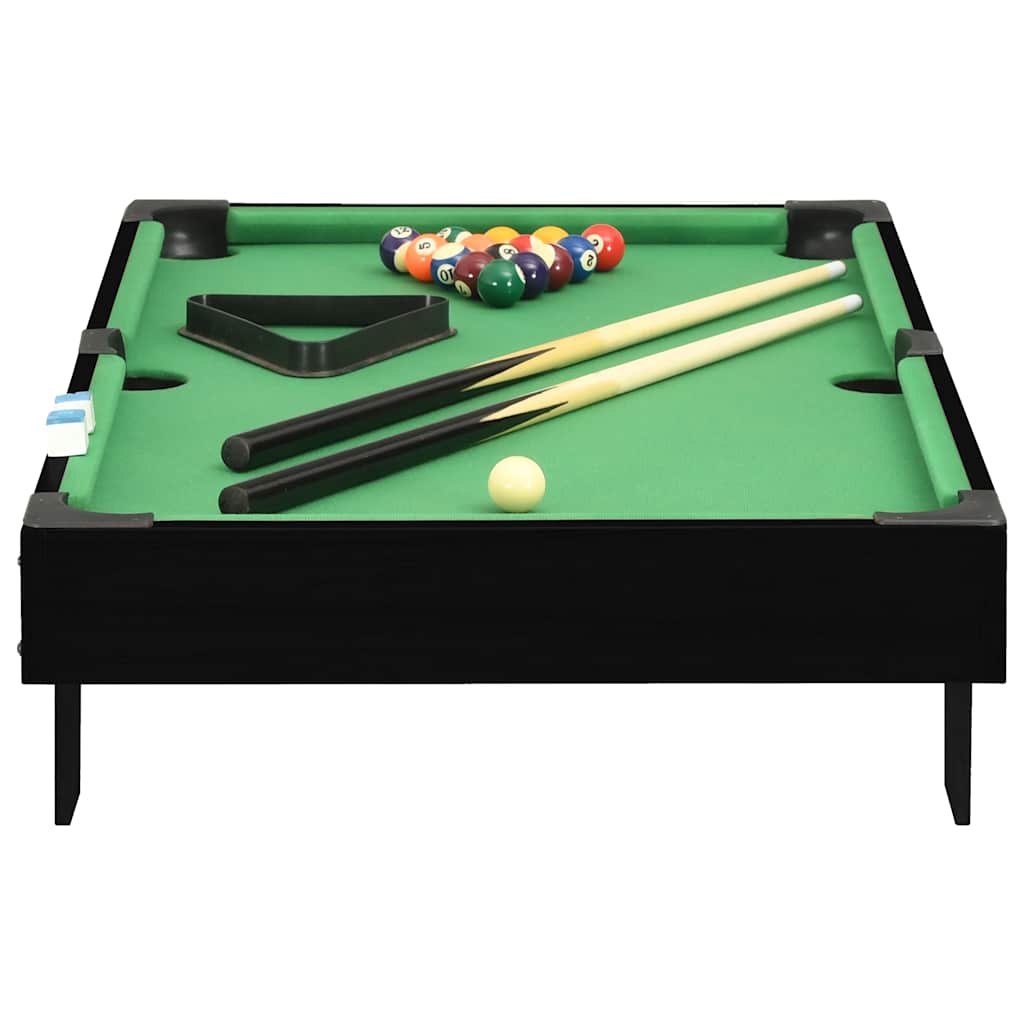 Mini Tavolo da Biliardo 3 Piedi 92x52x19 cm Nero e Verde - homemem39