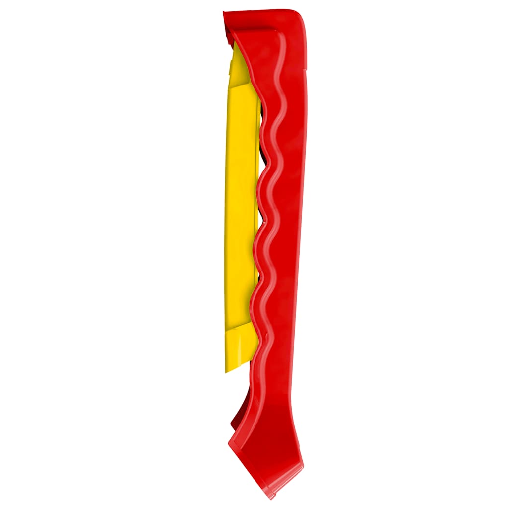 Scivolo Pieghevole Bambini per Interni e Esterni Giallo e Rosso - homemem39