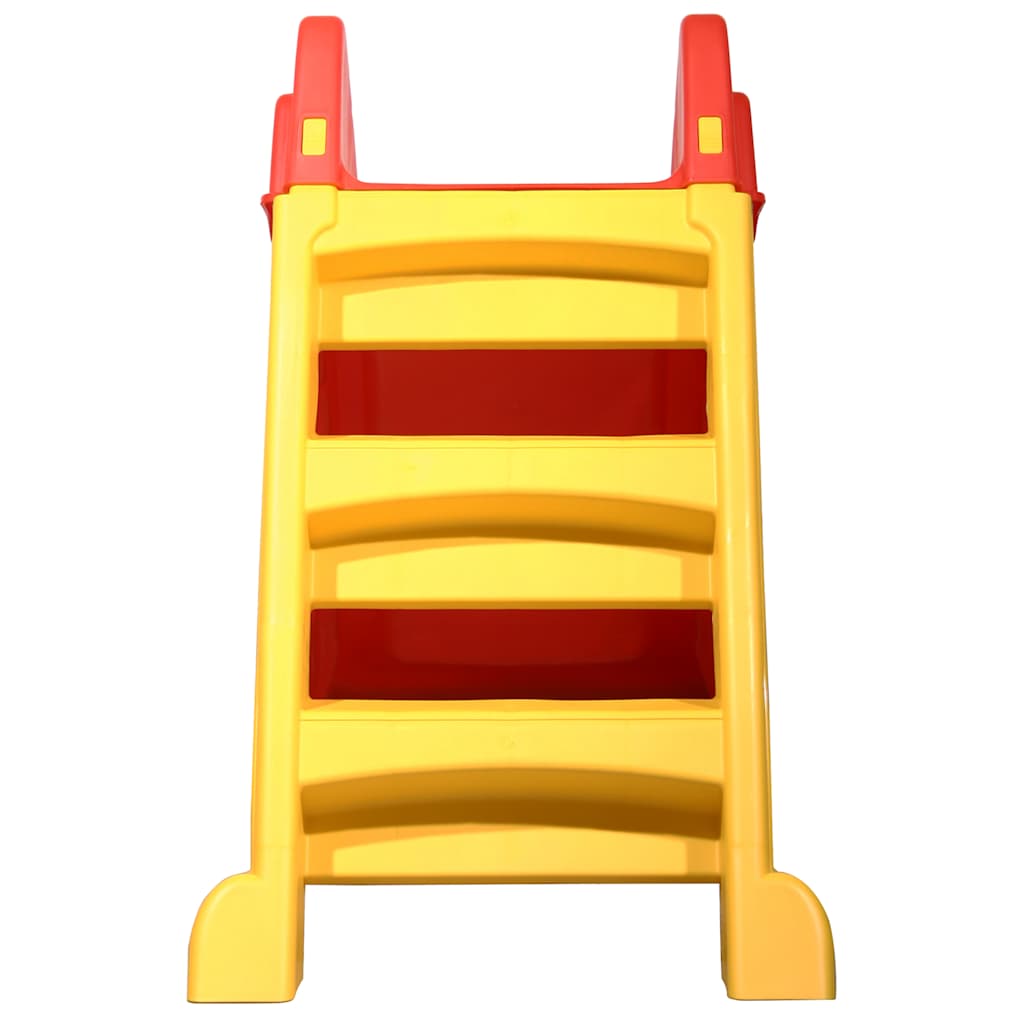 Scivolo Pieghevole Bambini per Interni e Esterni Giallo e Rosso - homemem39