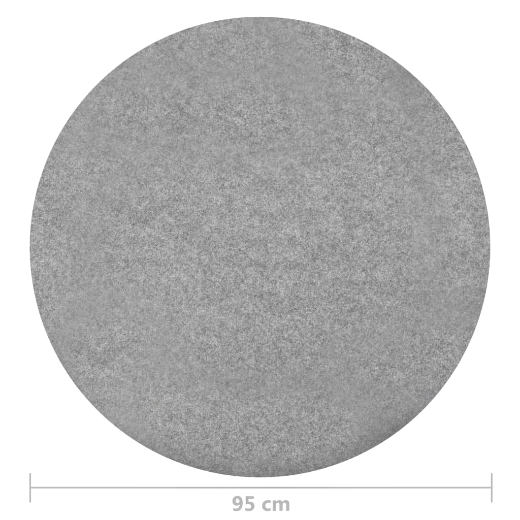 Erba Artificiale con Tacchetti D. 95 cm Grigio Rotondo - homemem39