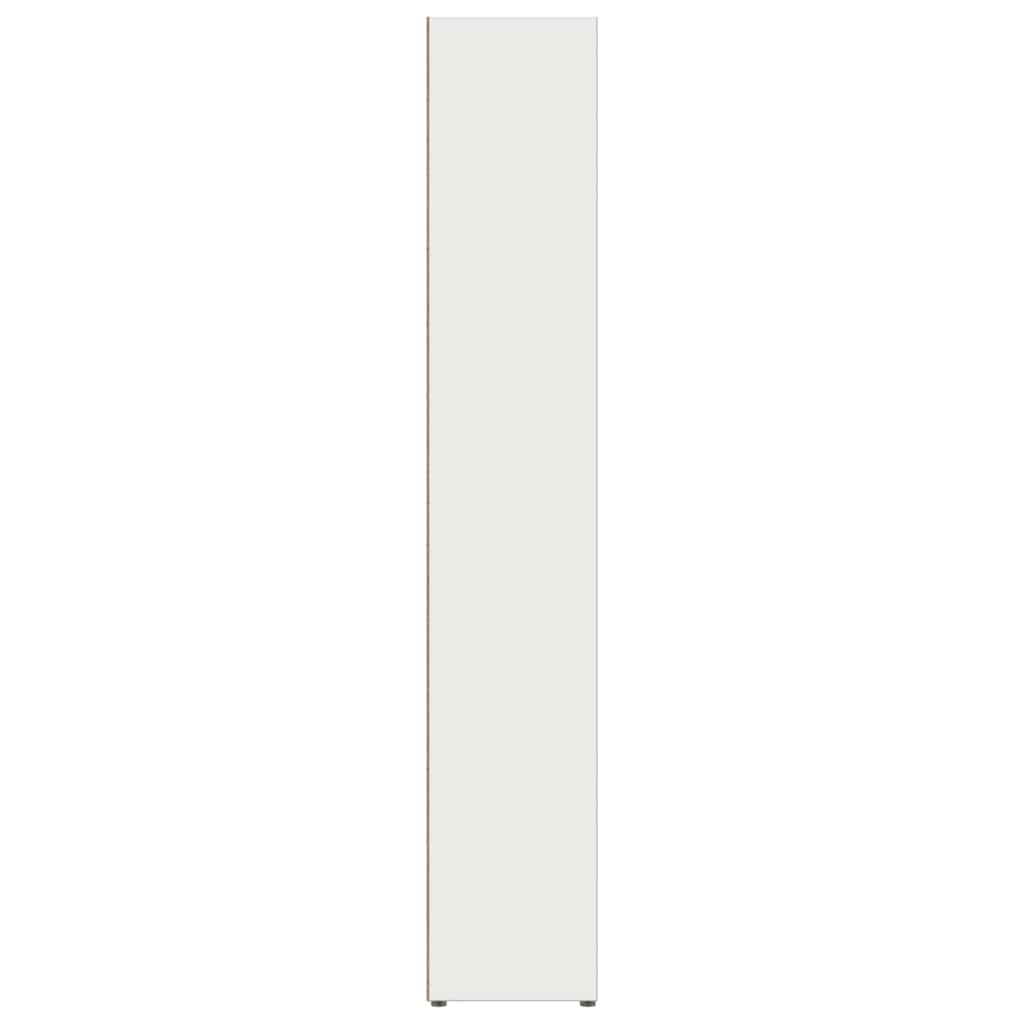 Scaffali Porta CD 2 pz Bianchi 21x16x93,5 cm Legno Multistrato - homemem39