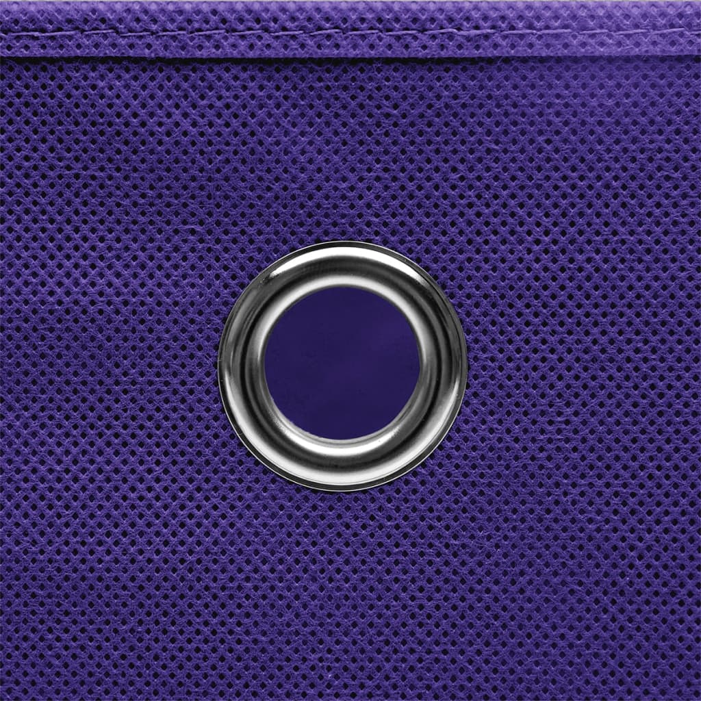 Contenitori con Coperchi 10 pz 28x28x28 cm Viola - homemem39
