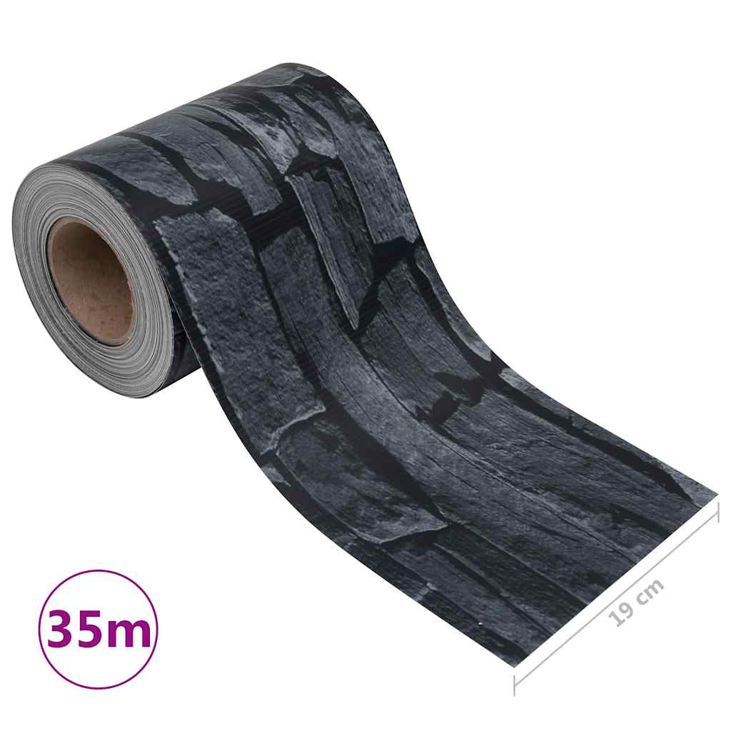 Recinzione Frangivento Giardino PVC 35x0,19 m Grigio Pietra | homemem39