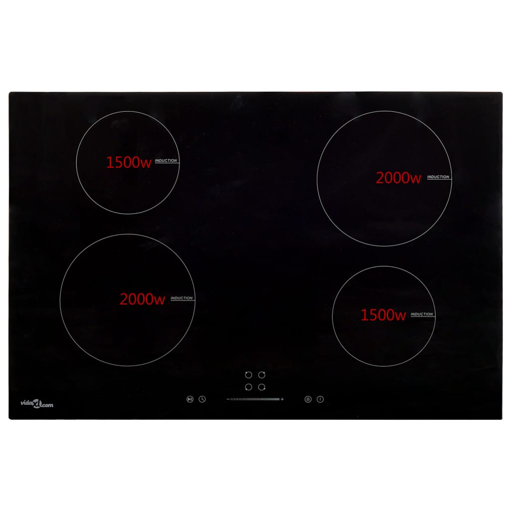 Piano Cottura Induzione 4 Zone Controlli Touch Vetro 77cm 7000W - homemem39