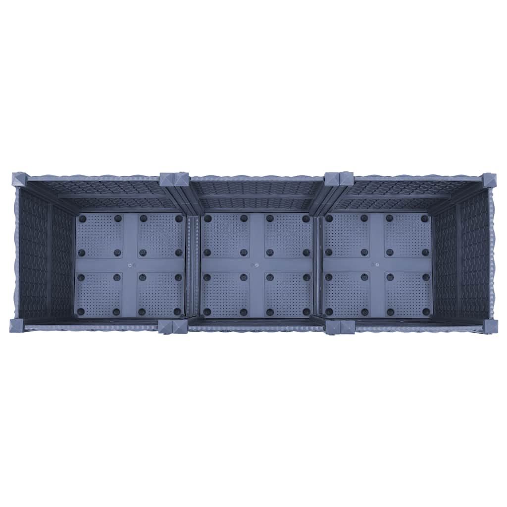Fioriera Rialzata 120x40x38 cm in Polipropilene - homemem39