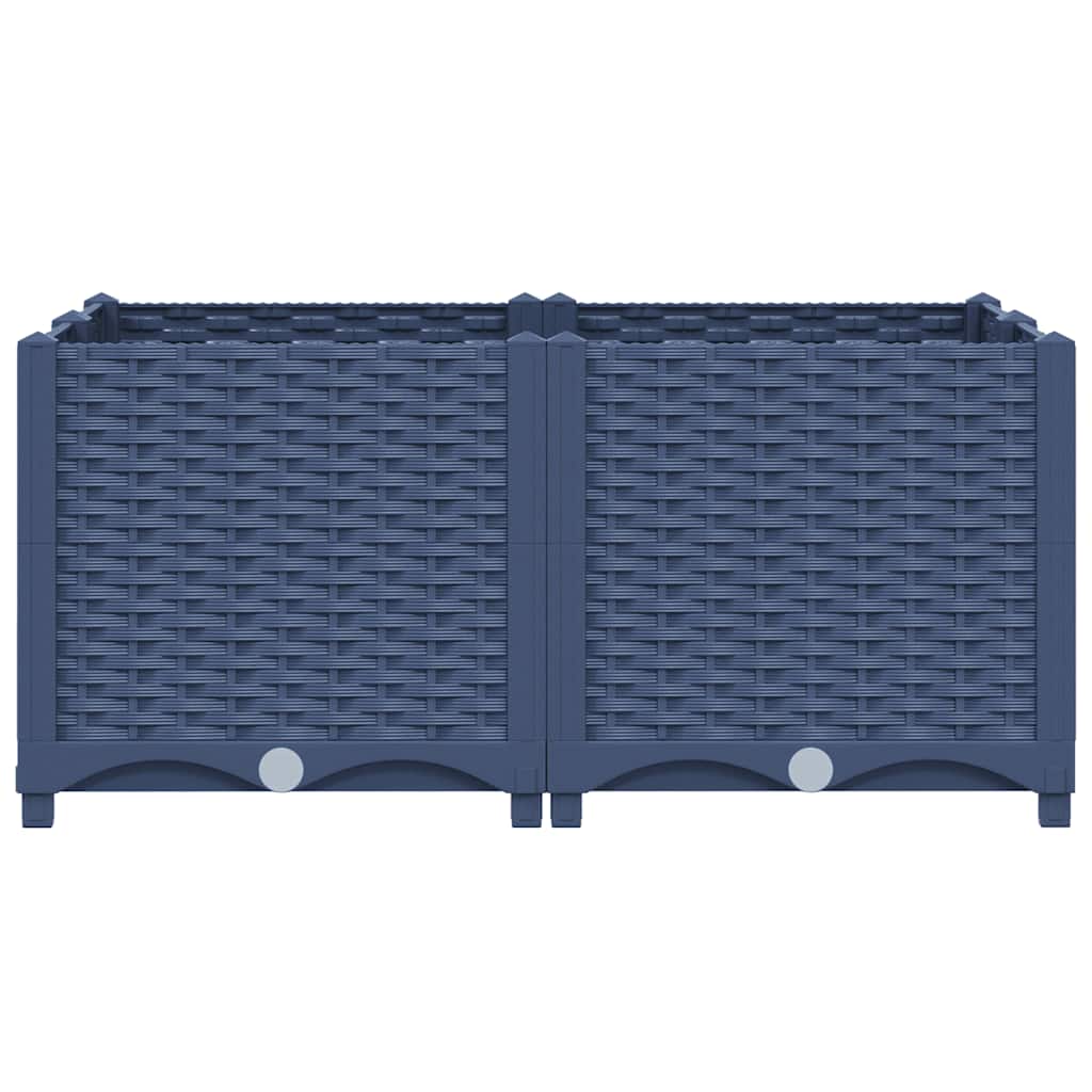 Fioriera Rialzata 80x80x38 cm in Polipropilene - homemem39