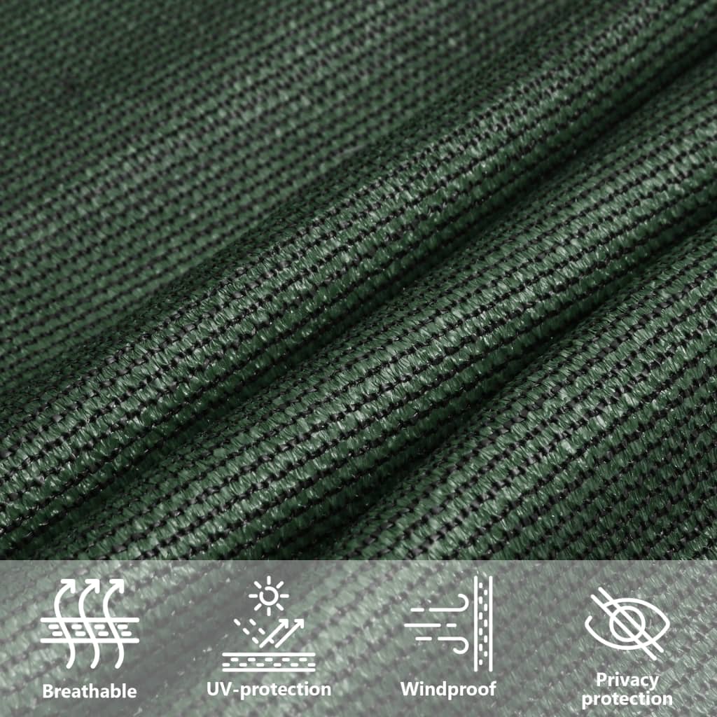 Vela Parasole 160 g/m² Verde Scuro 5x5 m in HDPE | homemem39