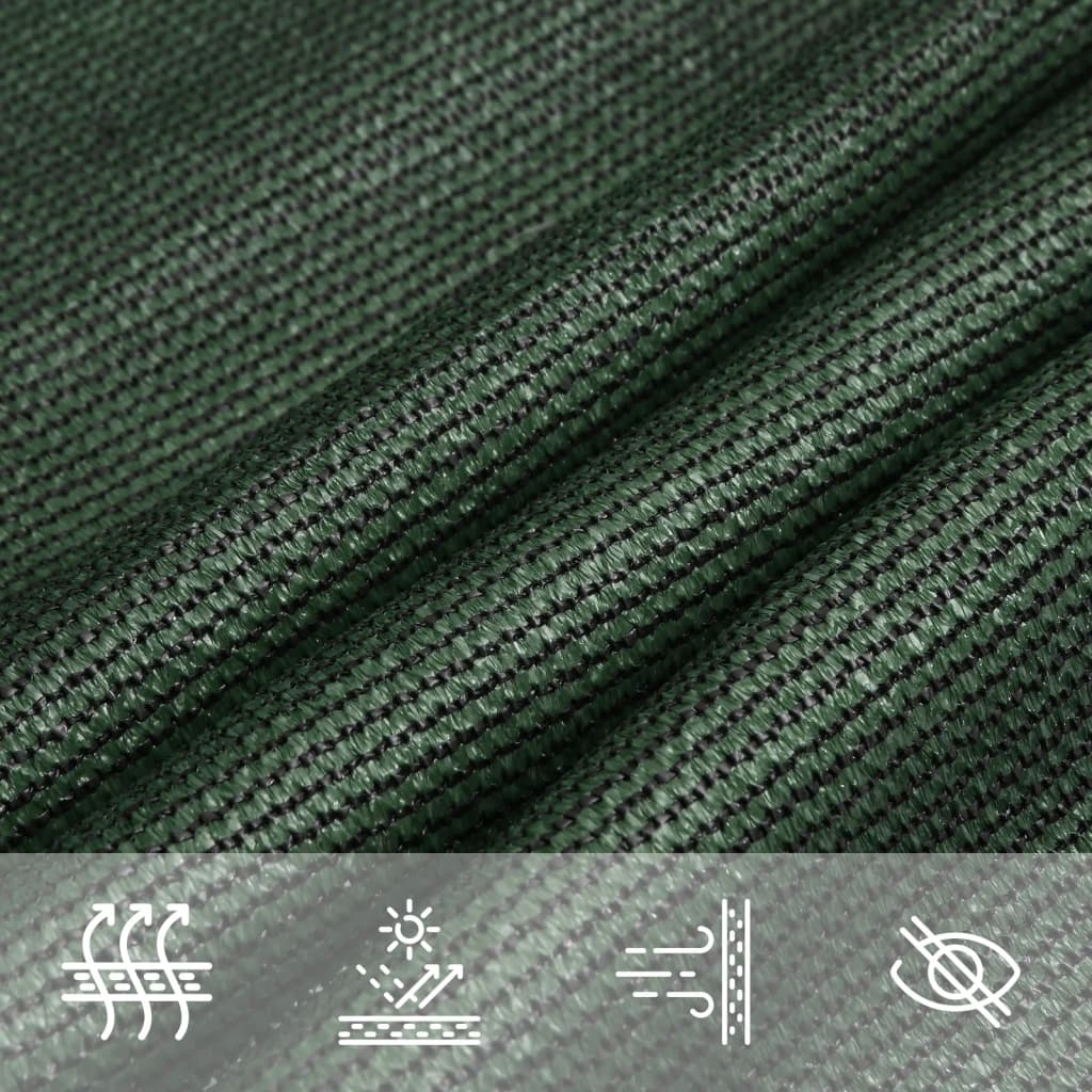 Vela Parasole 160 g/m² Verde Scuro 5x6x6 m in HDPE - homemem39