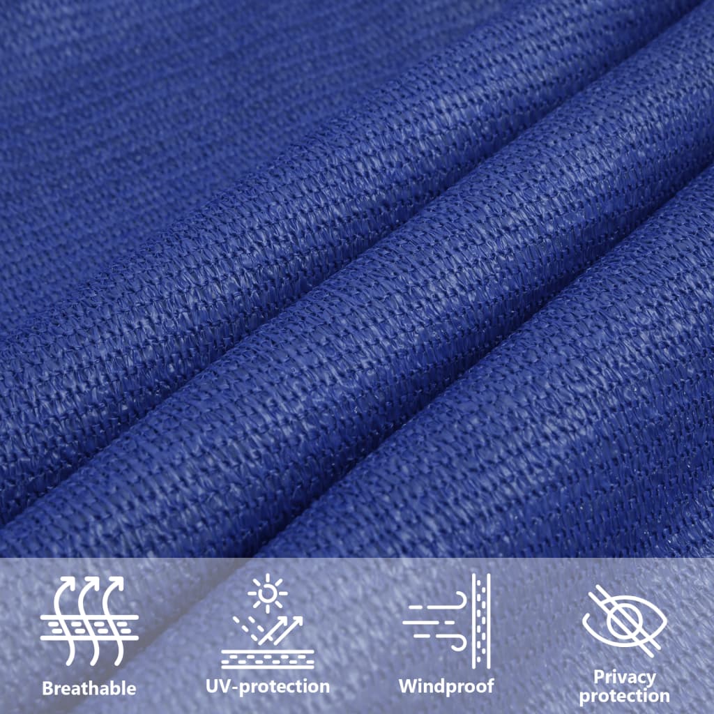 Vela Parasole 160 g/m² Rettangolare Blu 3x5 m in HDPE | homemem39