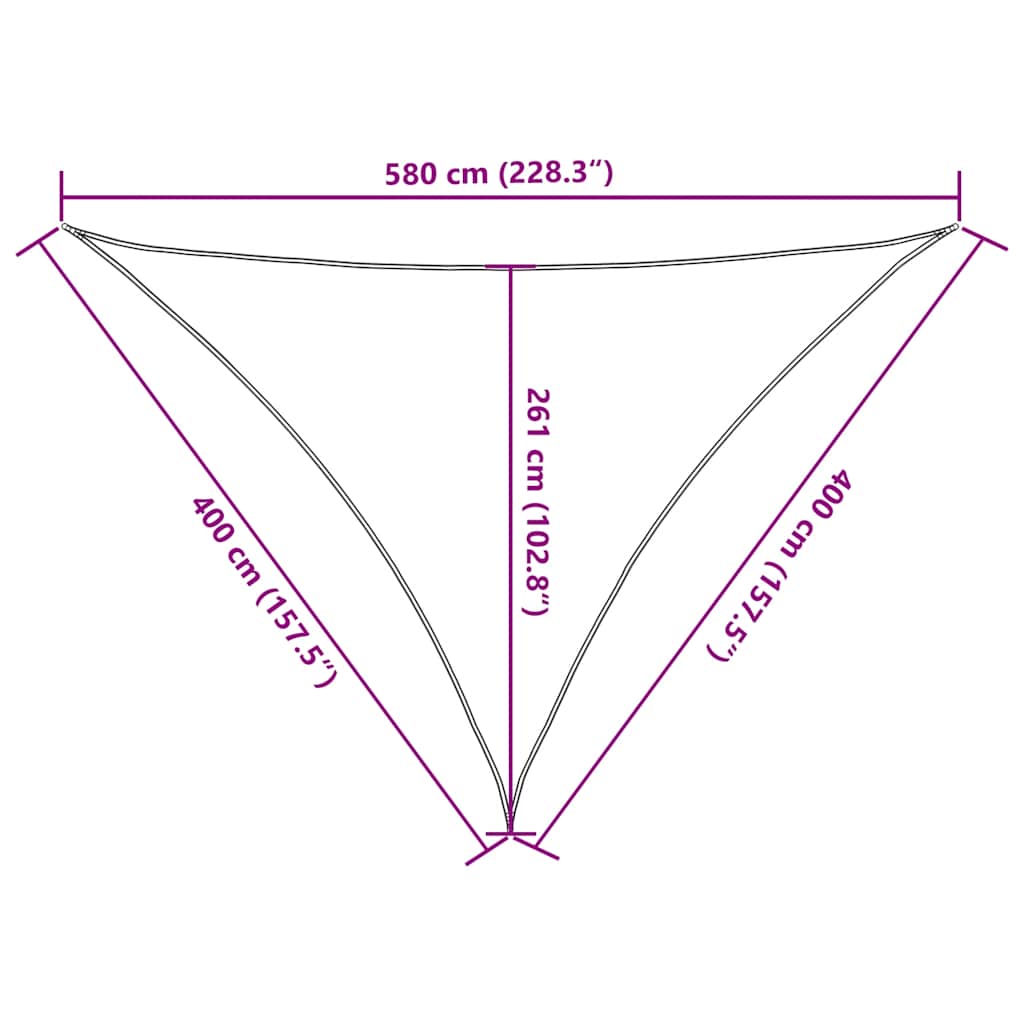Vela Parasole 160 g/m² Arancione 4x4x5,8 m in HDPE | homemem39
