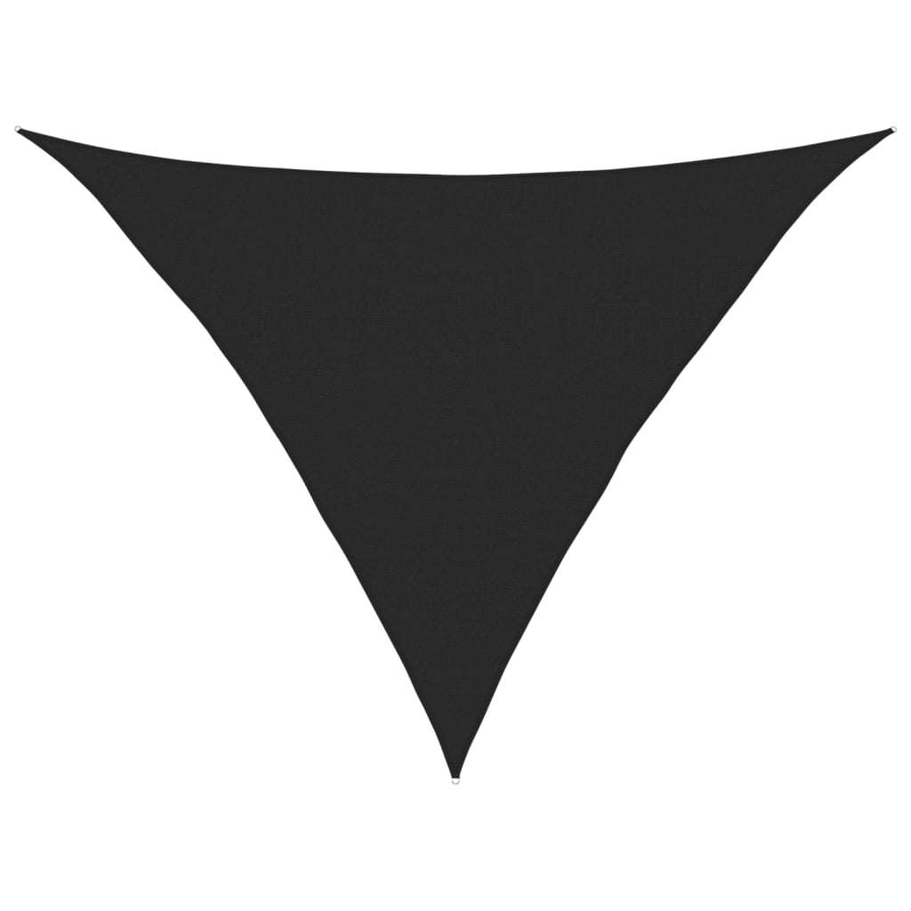 Sunshade Sail 160 g/m² Black 4x4x5.8 m in HDPE