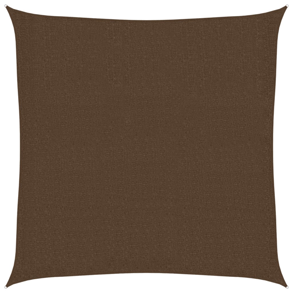 Vela Parasole 160 g/m² Marrone 3,6x3,6 m in HDPE