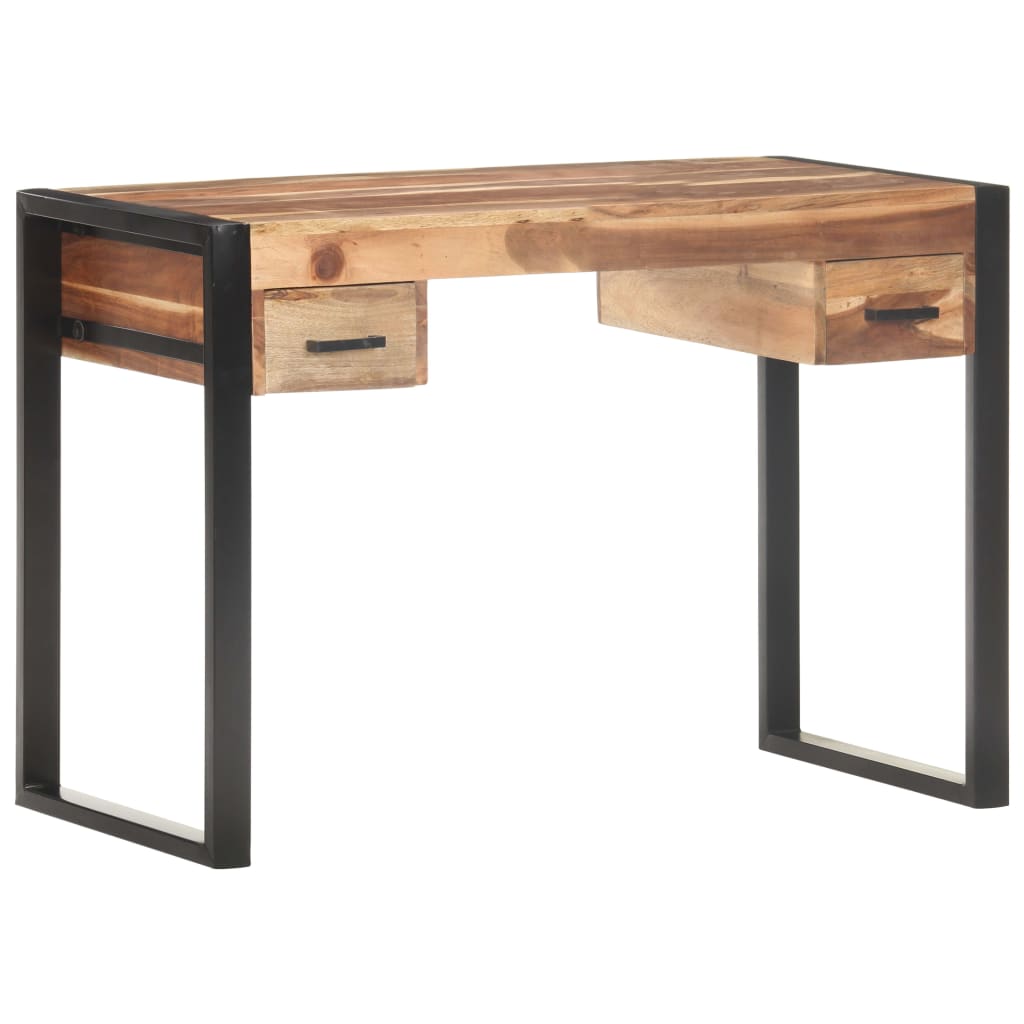 Scrivania 110x50x76 cm in Legno Massello | homemem39