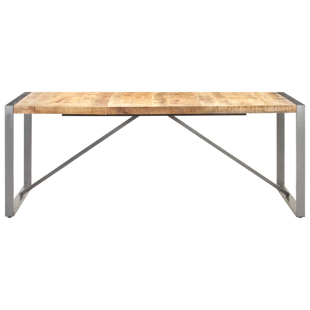 Dining Table 200x100x75cm in Solid Raw Mango Wood
