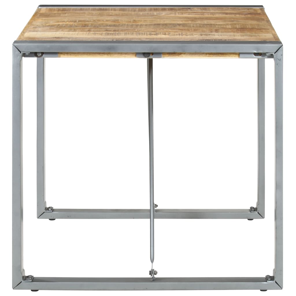 Tavolo da Pranzo 80x80x75 cm in Legno di Mango Grezzo - homemem39