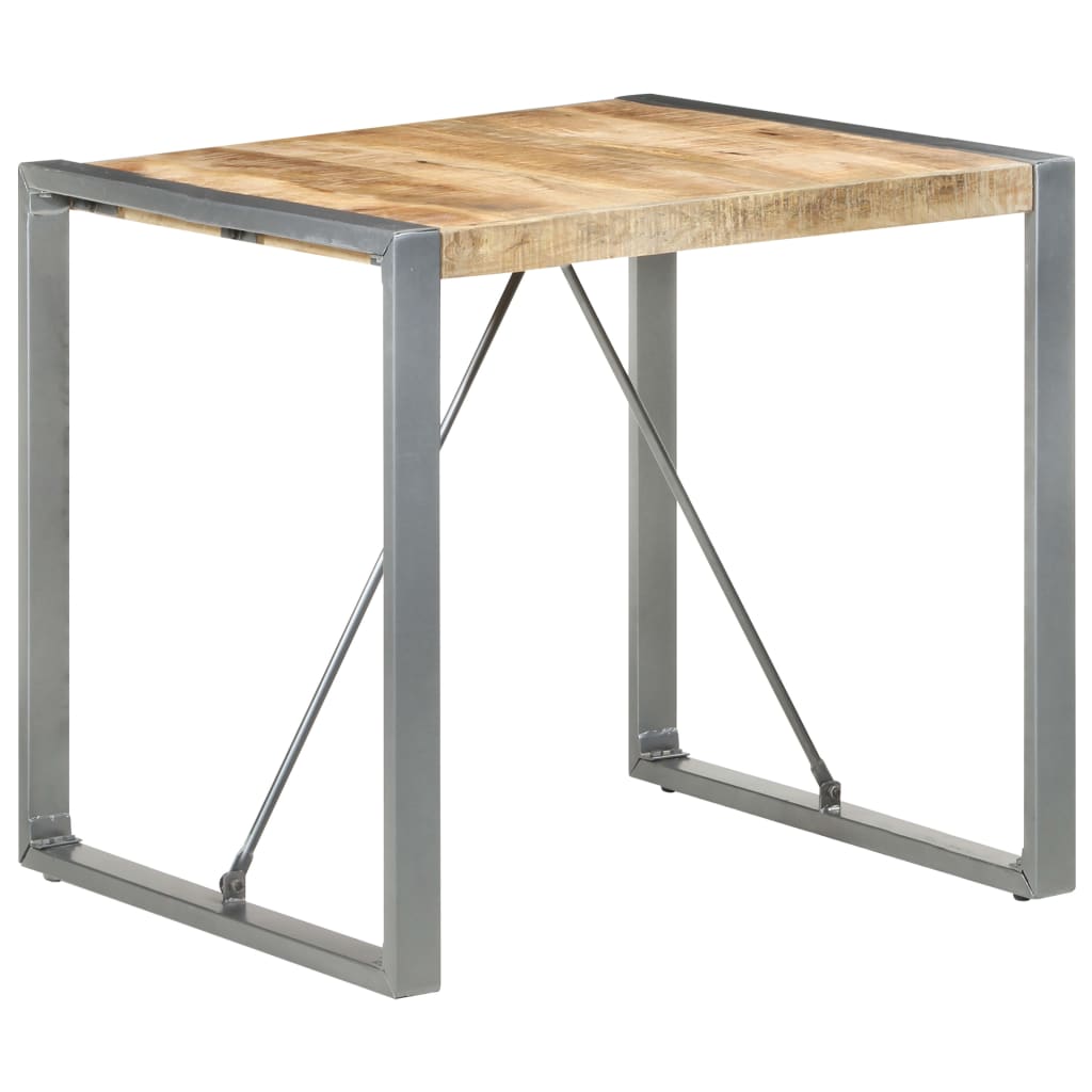 Tavolo da Pranzo 80x80x75 cm in Legno di Mango Grezzo - homemem39