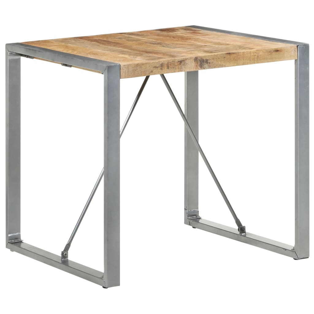 Tavolo da Pranzo 80x80x75 cm in Legno di Mango Grezzo - homemem39