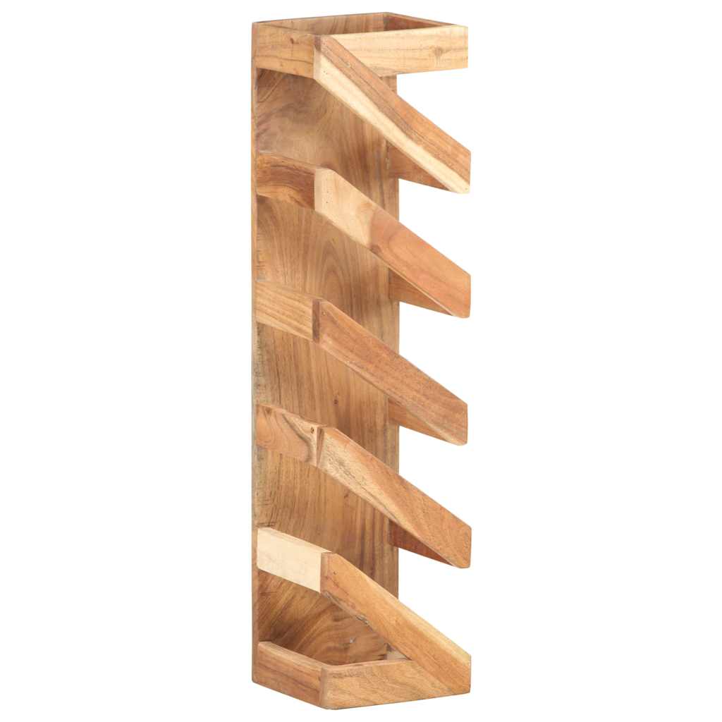 Portavino da 5 Bottiglie in Legno Massello di Acacia | homemem39