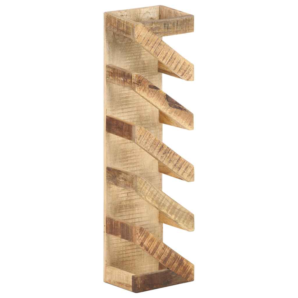 Portavino da 5 Bottiglie in Legno Massello di Mango | homemem39