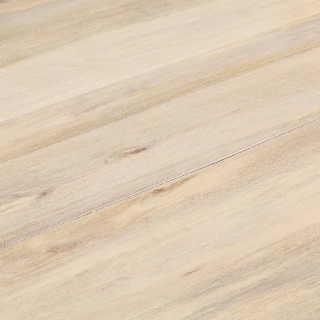 Tavolo da Pranzo Rotondo 110x76 cm in Legno Massello di Mango - homemem39