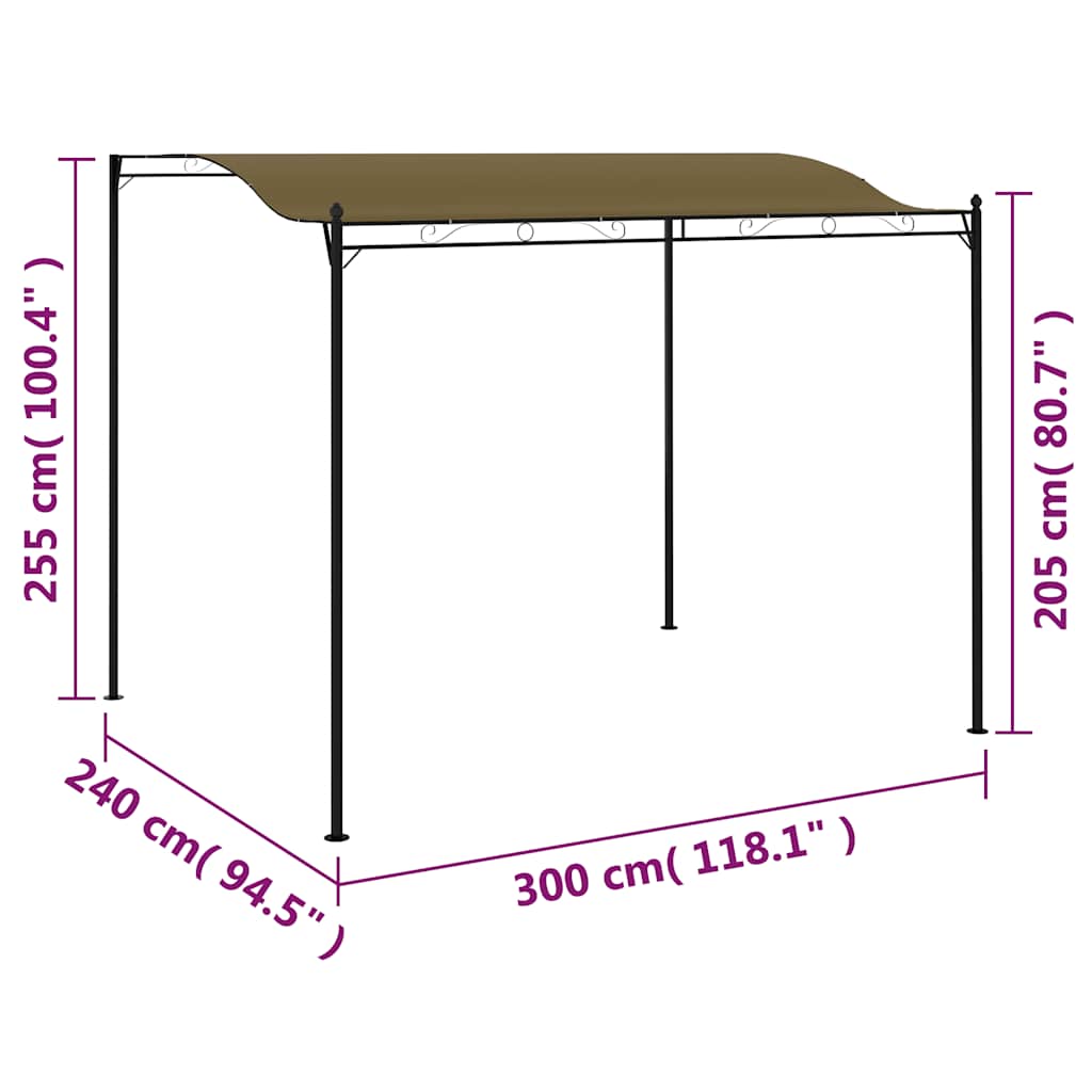 Tendalino Parasole 3x2,4 m Grigio Talpa 180 g/m² | homemem39