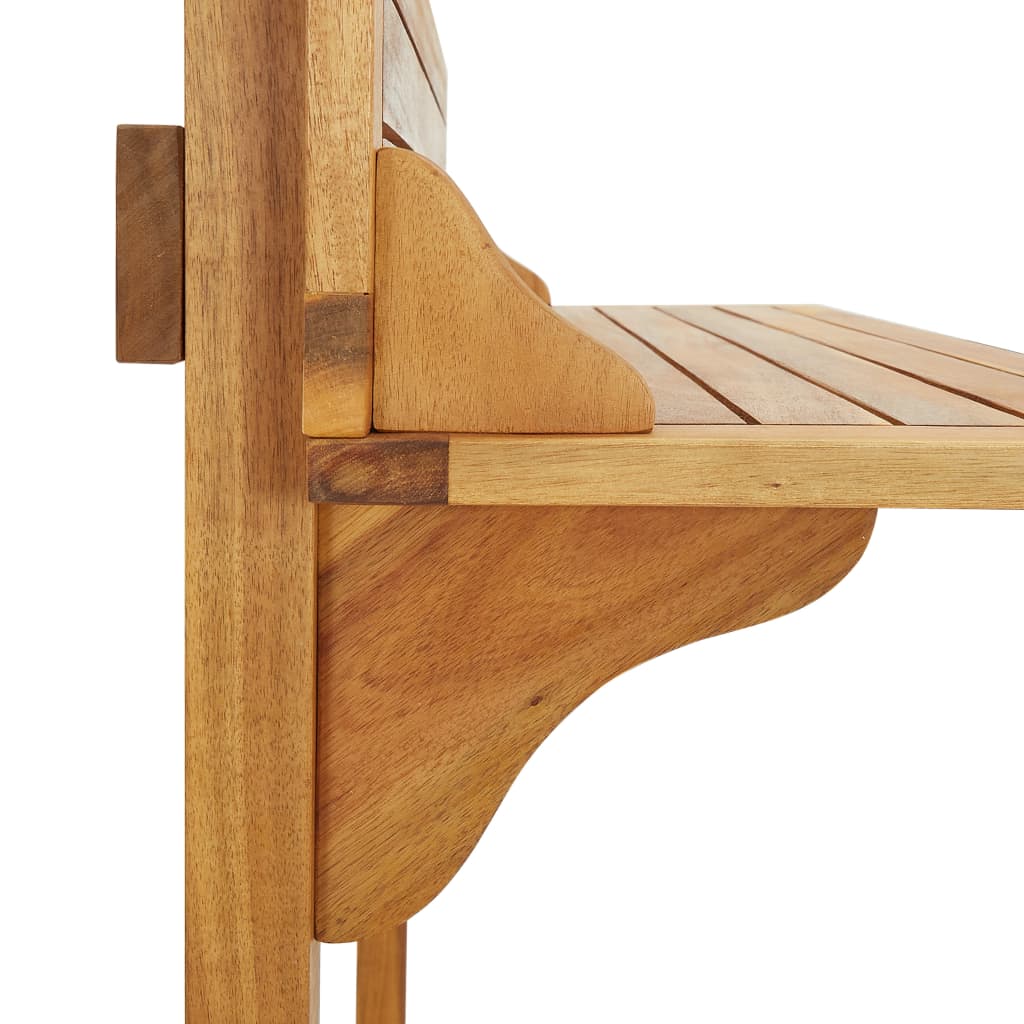 Tavolo da Bar da Balcone 90x37x122,5 cm in Massello di Acacia - homemem39