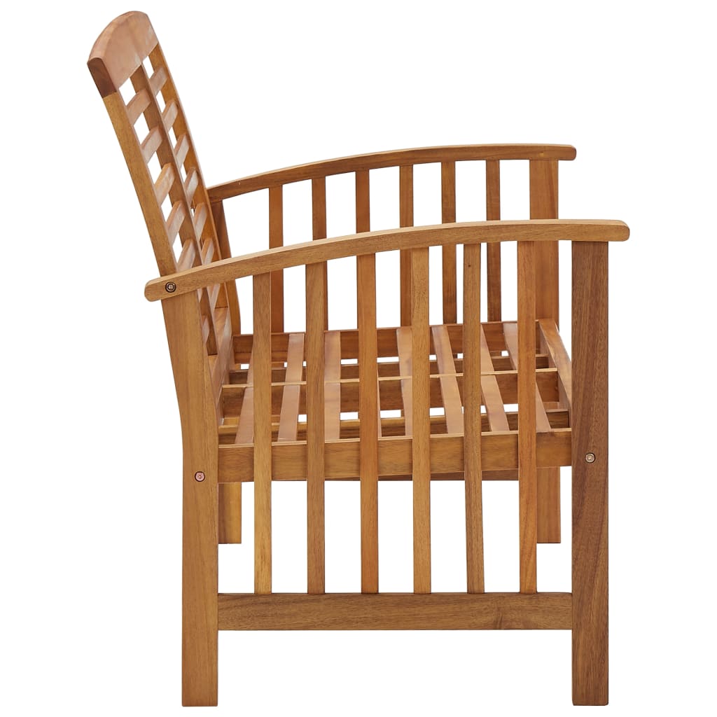 Panchina da Giardino 119 cm in Legno Massello d'Acacia - homemem39
